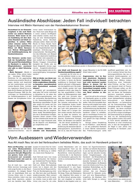 DAS HANDWERK-Magazin - hier - Weser Kurier