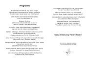 Gesamtleitung Peter Hackel - Kreismusikschule Erding