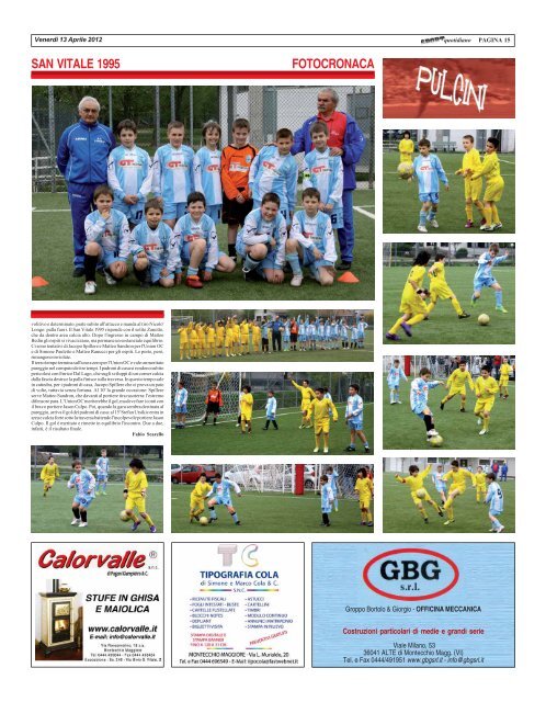 UNION OC - SAN VITALE 95 - SPORTquotidiano