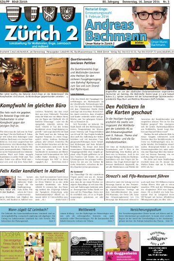Den Politikern in die Karten geschaut Kampfwahl im ... - Lokalinfo AG