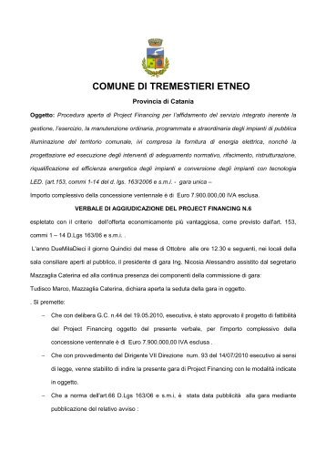 verbale n.7 gara Project.pdf - Comune di Tremestieri Etneo