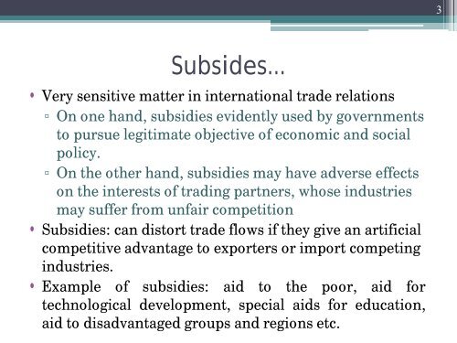 a subsidy - Centre for WTO Studies