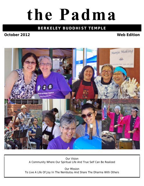 BERKELEY BUDDHIST TEMPLE October 2012 Web Edition