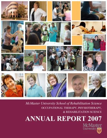 annual report 2007 - School of Rehabilitation Science - McMaster ...