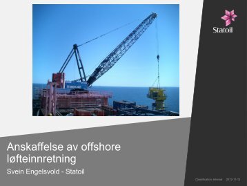 Anskaffelse av offshore lÃ¸fteinnretning