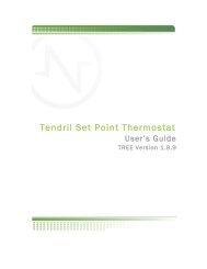 Tendril Set Point Thermostat - NStar