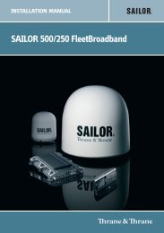 SAILOR 500/250 FleetBroadband - GMPCS Personal ...