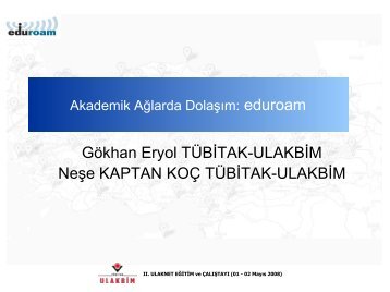 eduroam (pdf) - Ulakbim