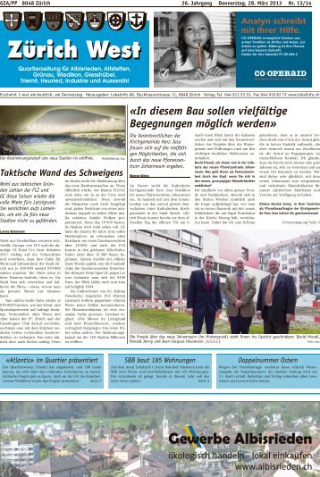 Â«In diesem Bau sollen vielfÃ¤ltige Begegnungen ... - Lokalinfo AG