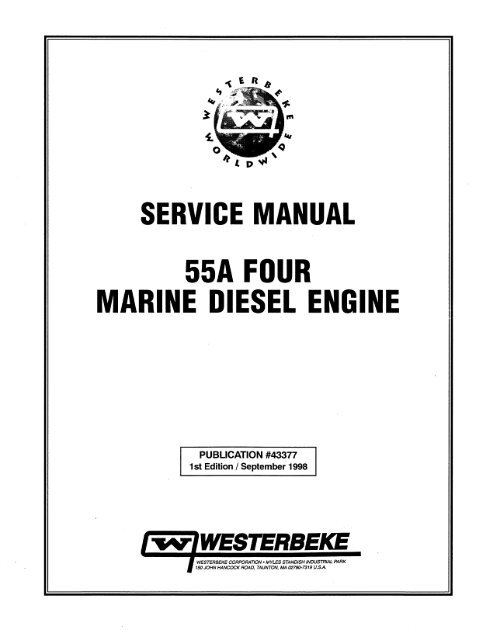 service manual 55a four marine diesel engine - Westerbeke