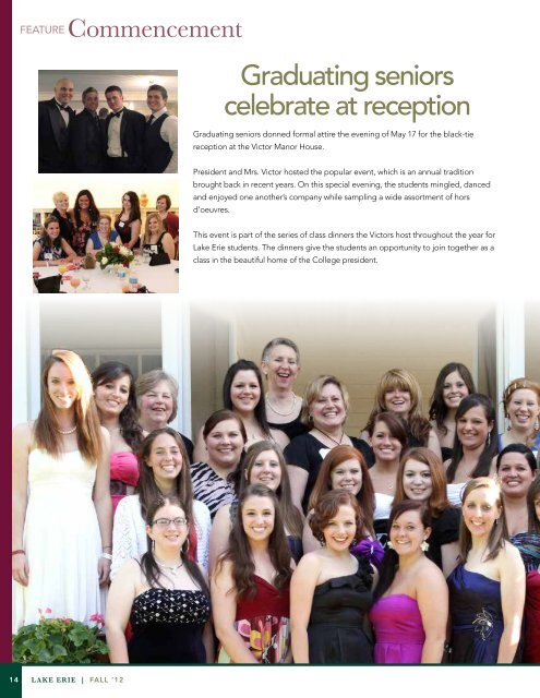 Fall 2012 Alumni Magazine - Lake Erie College