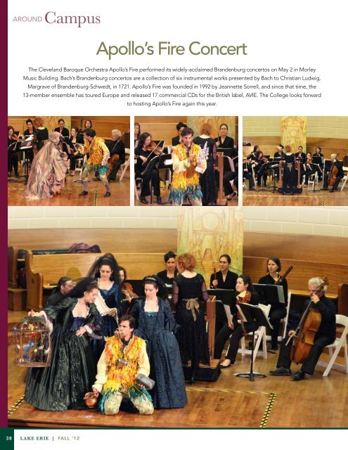 Fall 2012 Alumni Magazine - Lake Erie College