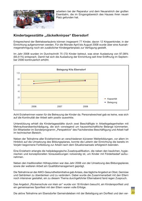 Geschäftsbericht 2008 - Arbeiterwohlfahrt - Kreisverband ...