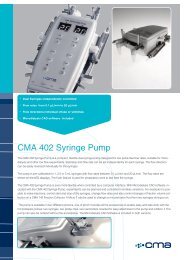 CMA 402 Syringe Pump - CMA Microdialysis AB