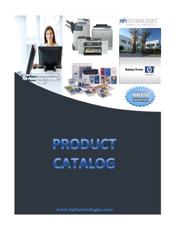 Product Catalog 2010 - HPI Technologies
