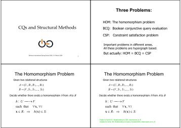 Conjunctive Queries