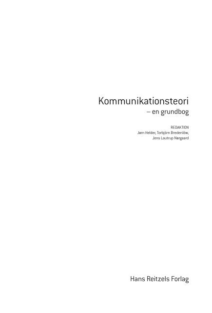 Kommunikationsteori â en grundbog