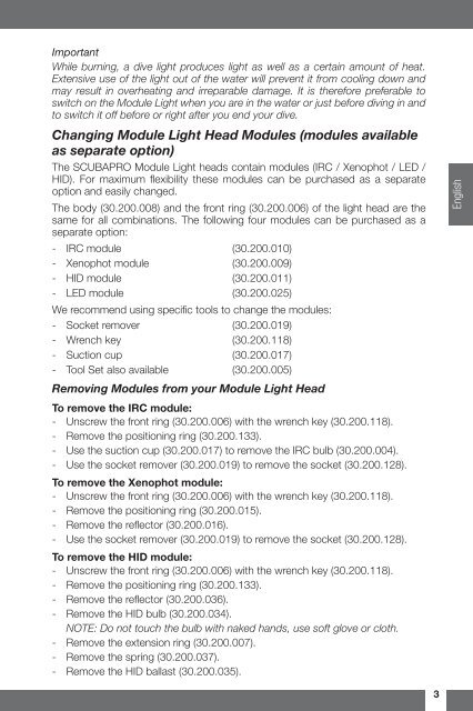 Module Light - Scubapro