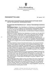 PRESSEMITTEILUNG - Polizeidirektion Rastatt/BadenBaden