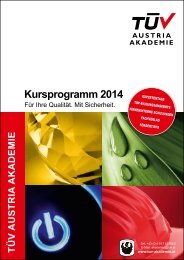 Download PDF Kursprogramm 2014 - TÜV Austria Akademie