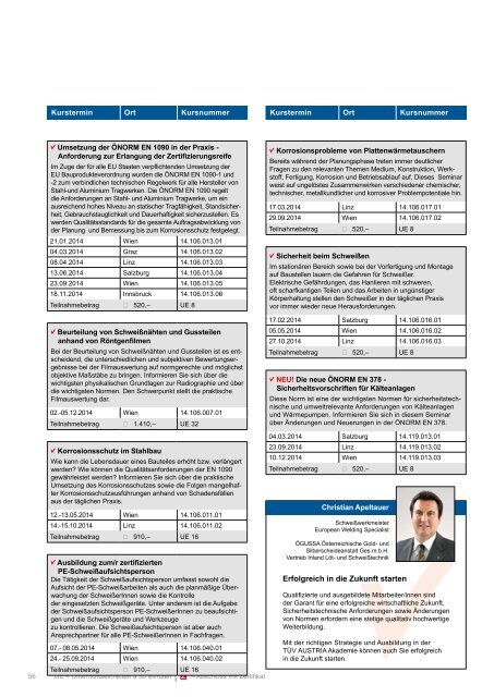 Download PDF Kursprogramm 2014 - TÜV Austria Akademie