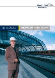 List of reference projects - RAIL.ONE GmbH