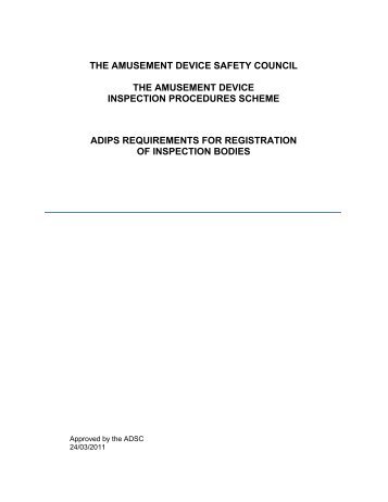 THE AMUSEMENT DEVICE SAFETY COUNCIL THE ... - ADIPS