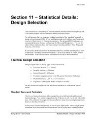 Section 11 â Statistical Details: Design Selection - Statease.info