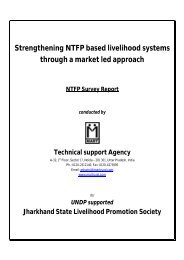 Strengthening NTFP based livelihood systems through a ... - JSLPS