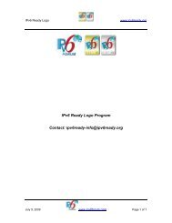 IPv6 Ready Logo white paper