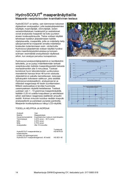 KenttÃ¤analysaattorit - GWM-Engineering Oy