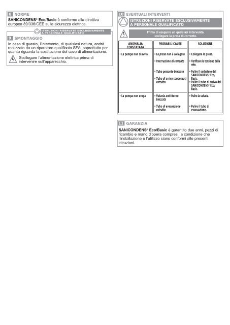 Sanicondens Eco - SFA