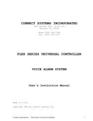 connect systems incorporated flex series universal controller