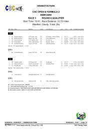 CSC OPEN and FORMULA 2 SIDECARS - NG Road Racing