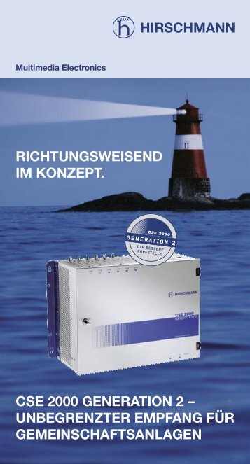 richtungsweisend im konzept. cse 2000 generation 2 - Triax