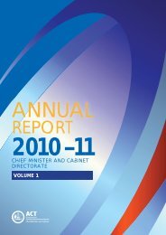 Annual Report 2010-11 Chief Minister and Cabinet Directorate ...