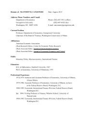 Full Resume - Georgetown University