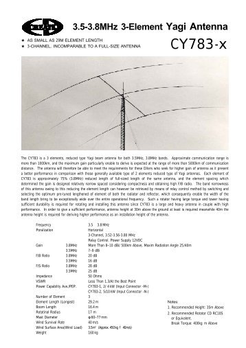 HF 3-Element Yagi An..