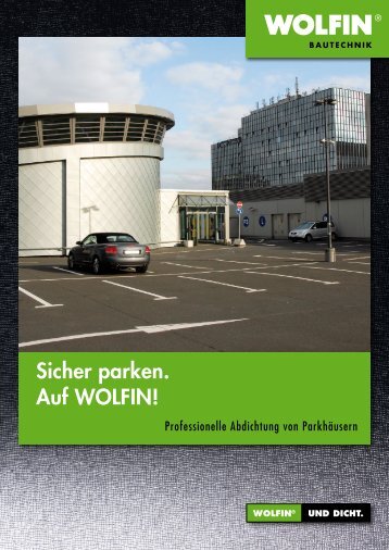 Anwendungsbeispiel als PDF herunterladen - WOLFIN Bautechnik