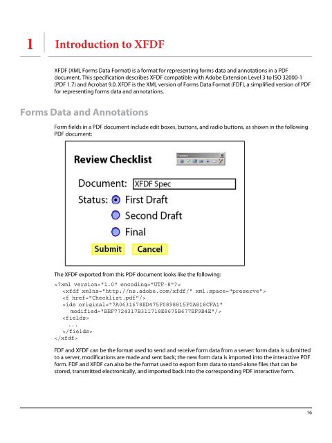 XML Forms Data Format (XFDF) Specification - Adobe Partners