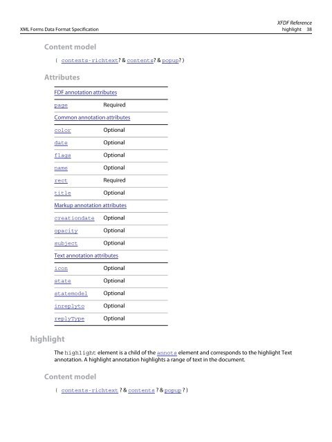 XML Forms Data Format (XFDF) Specification - Adobe Partners