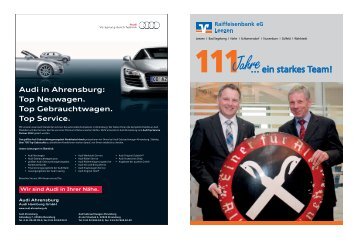 111 Jahre Festzeitung - Raiffeisenbank eG, Leezen