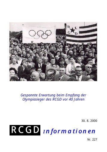 Neues von Wanderfahrten - Jahrgang 2000 - RCGD