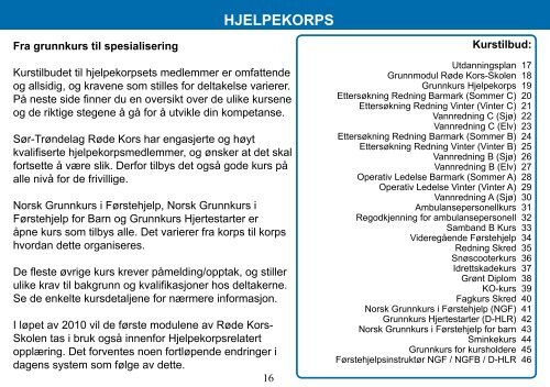 KURSKATALOG - RÃ¸de Kors