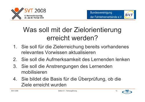 Ziele der Fahrschülerausbildung und Fahrerlaubnisprüfung ...