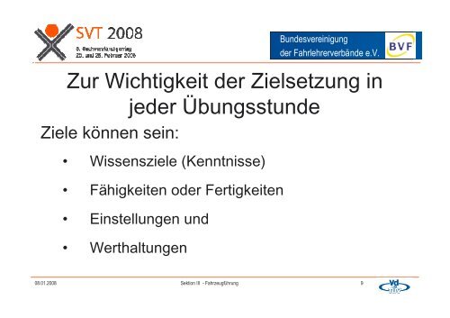 Ziele der Fahrschülerausbildung und Fahrerlaubnisprüfung ...