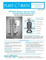 PTFE Bellows Solenoid Valve - Plast-O-Matic Valves, Inc