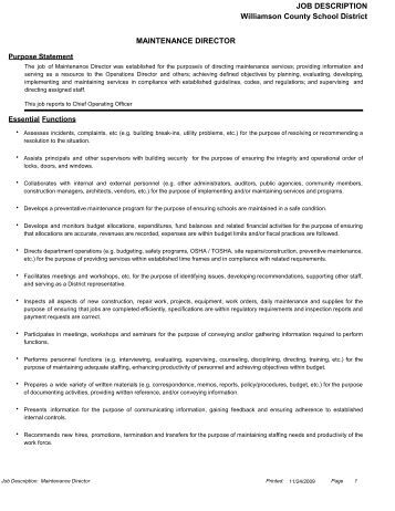 hotel general manager job description