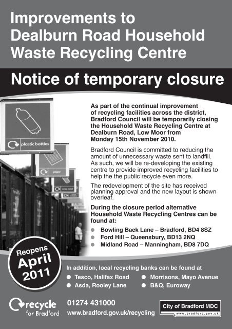 Improvements to Dealburn Road Household Waste Recycling ...