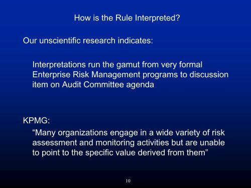 AMR Corporation Risk Assessment Methodology - IIA Dallas Chapter